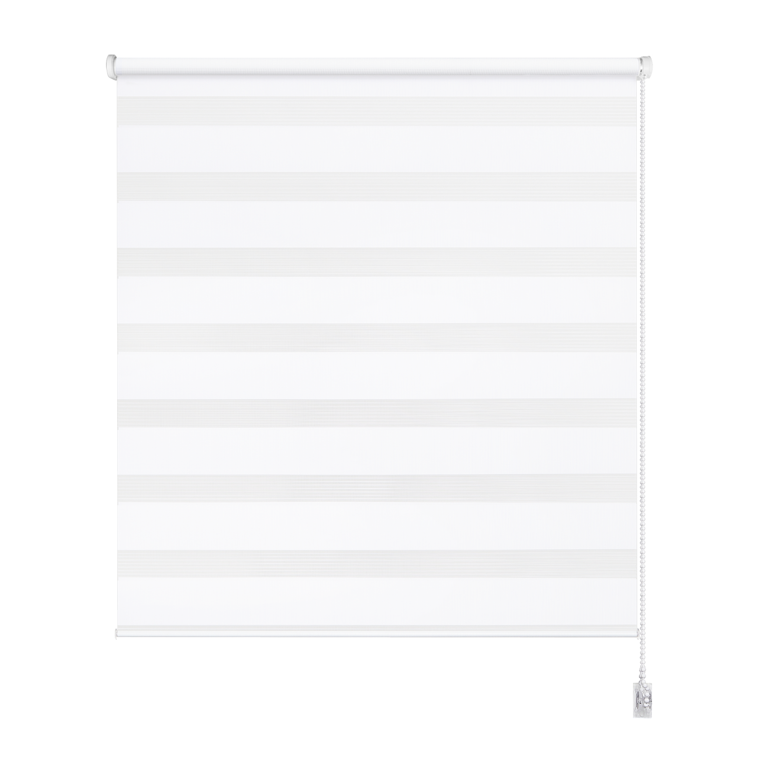 Estor enrollable noche/día 5% Rumba de 180x190 poliéster liso blanco INSPIRE con cadena - 3