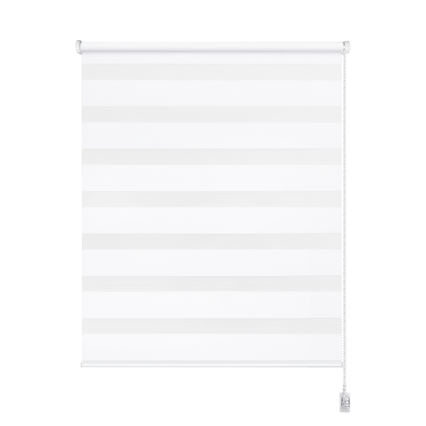 Estor enrollable noche/día Rumba de 120x190 poliéster liso blanco INSPIRE con cadena - 3