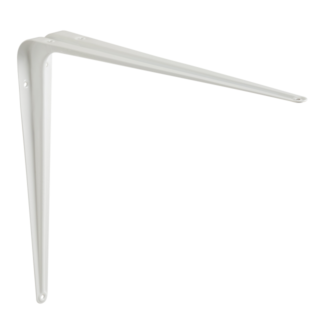 Reggimensola Normo in acciaio verniciato bianco, H 35 X P 30 cm