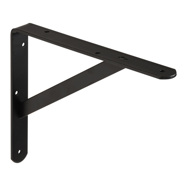 Suporte para prateleira reforçado aço preto 20,5x25 cm 35 kg Dolmen