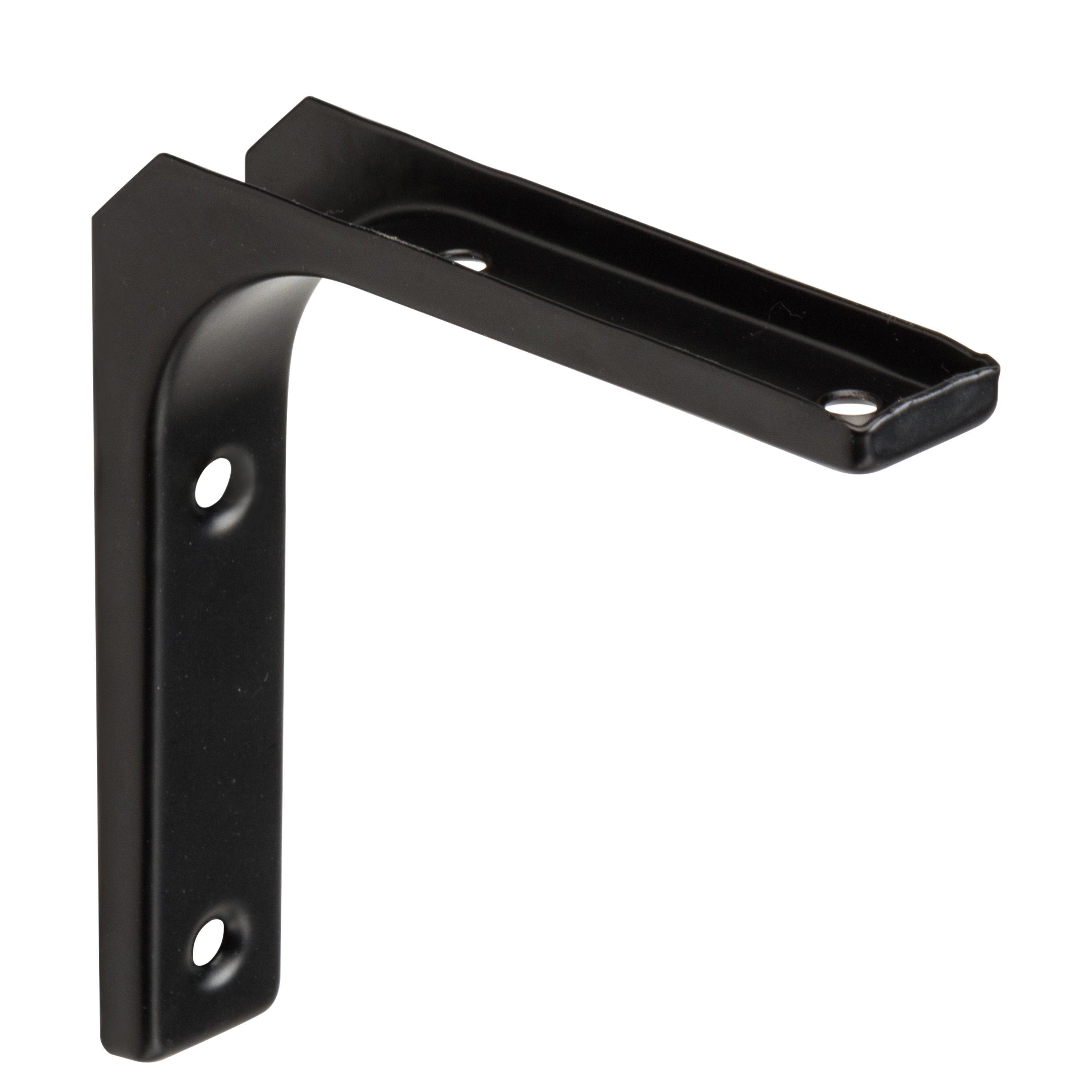 Escuadra fija modern negro epoxi alt. 10 x an. 10 cm