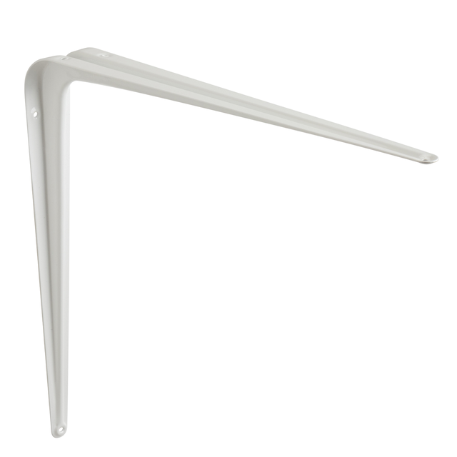 Equerre Normo acier peint blanc, H.40 x P.35 cm