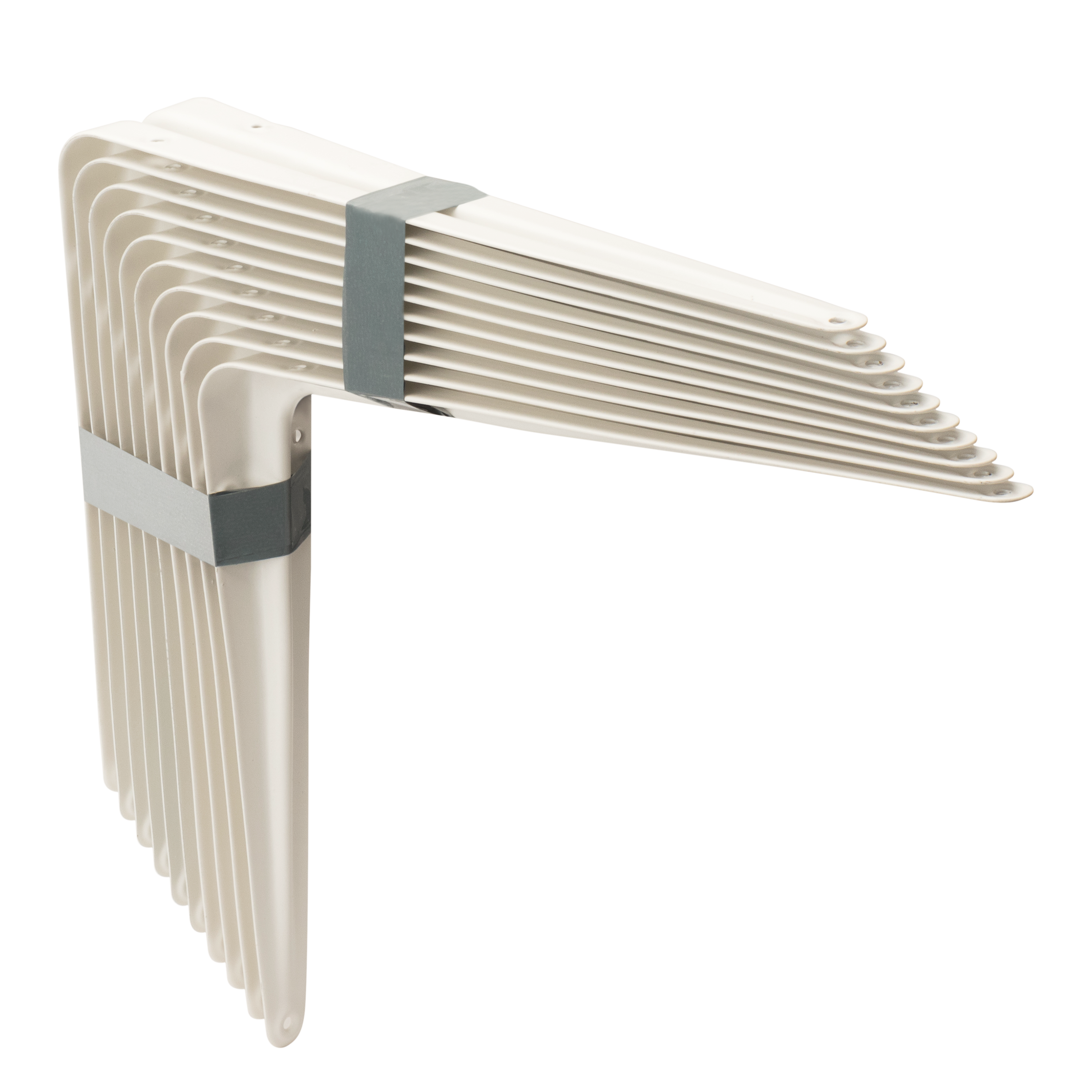 10 escuadra fija normo blanco epoxi alt. 20 x an 25 cm