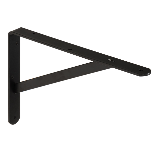 Suporte para prateleira reforçado aço preto 20x30 cm 45 kg Dolmen