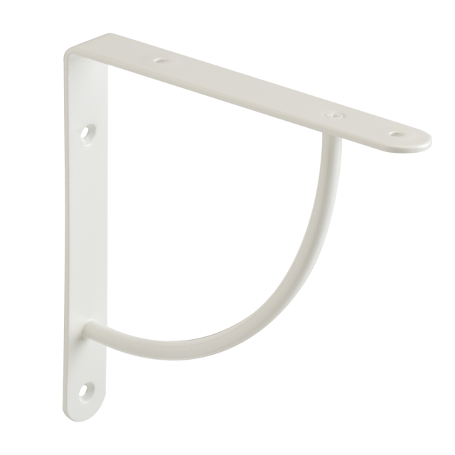 Reggimensola Bibop in acciaio verniciato bianco, H 18 X P 18 cm portata 30 kg