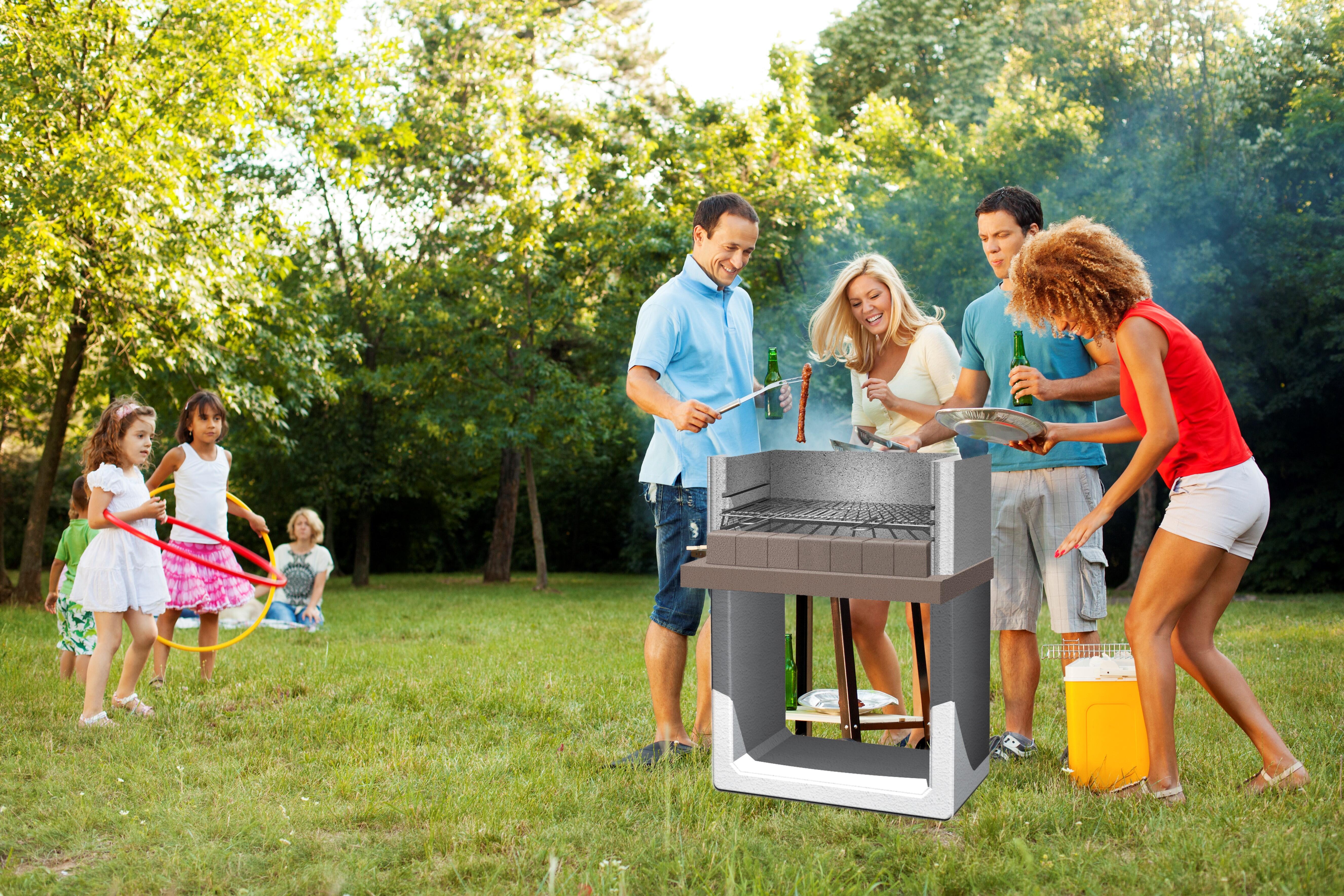 Barbecue fisso a legna e carbonella Paxi SAROM FUOCO - 2