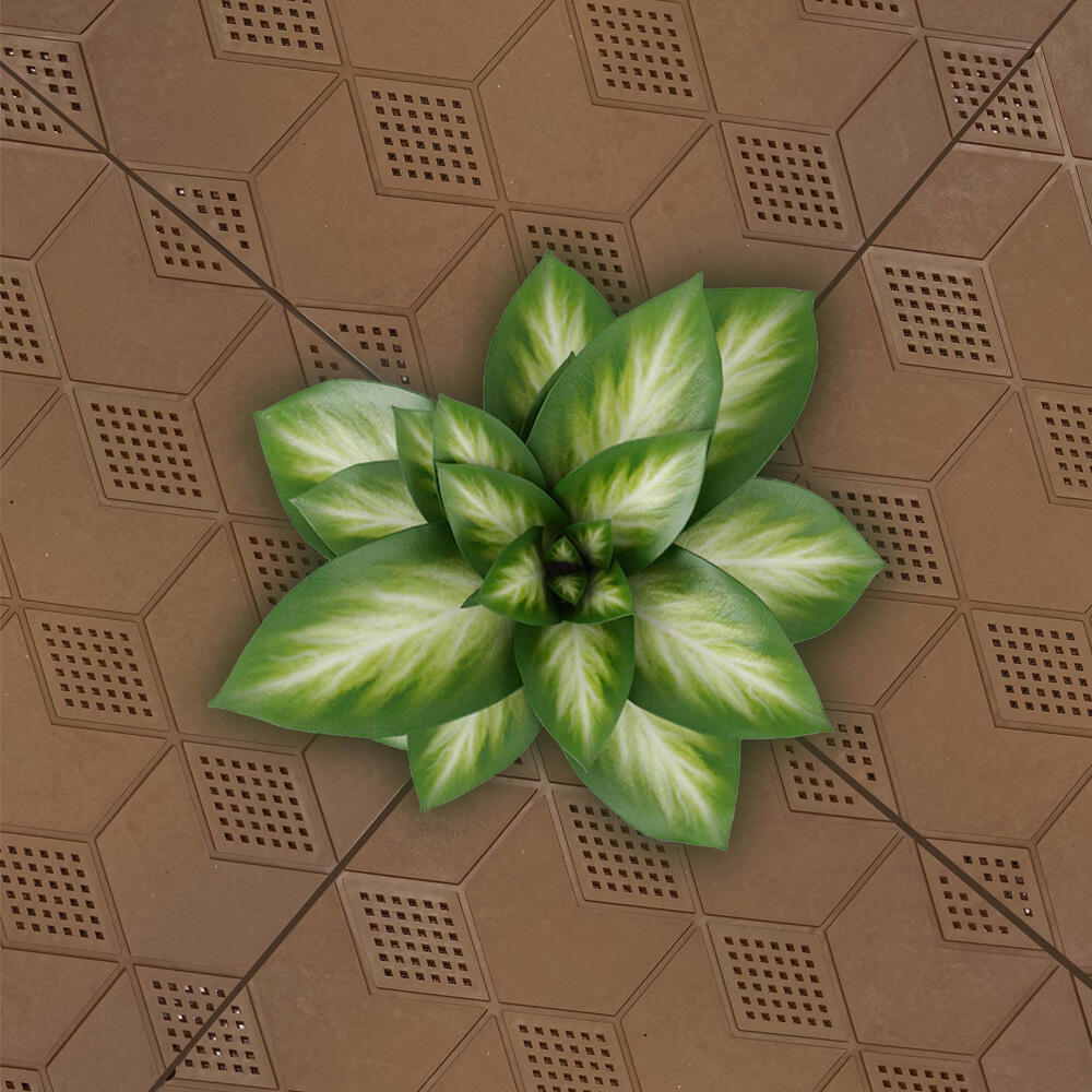 Piastrella d'appoggio in polietilene SNAP marrone L 38 x L 38 cm x Sp. 25 mm - 4