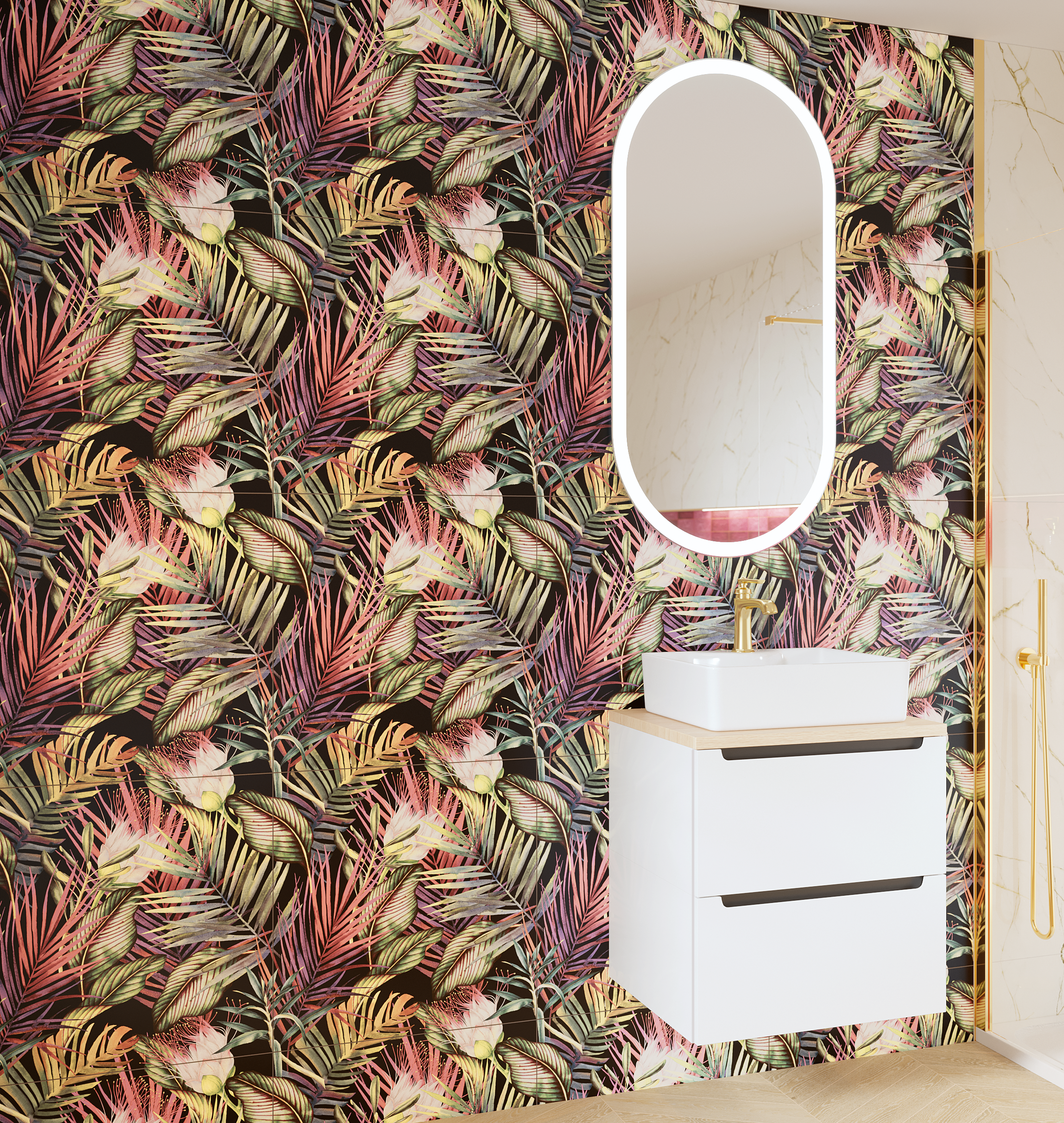 Szafka pod umywalkę Stilla (3 listwy) 60 Defra - 8