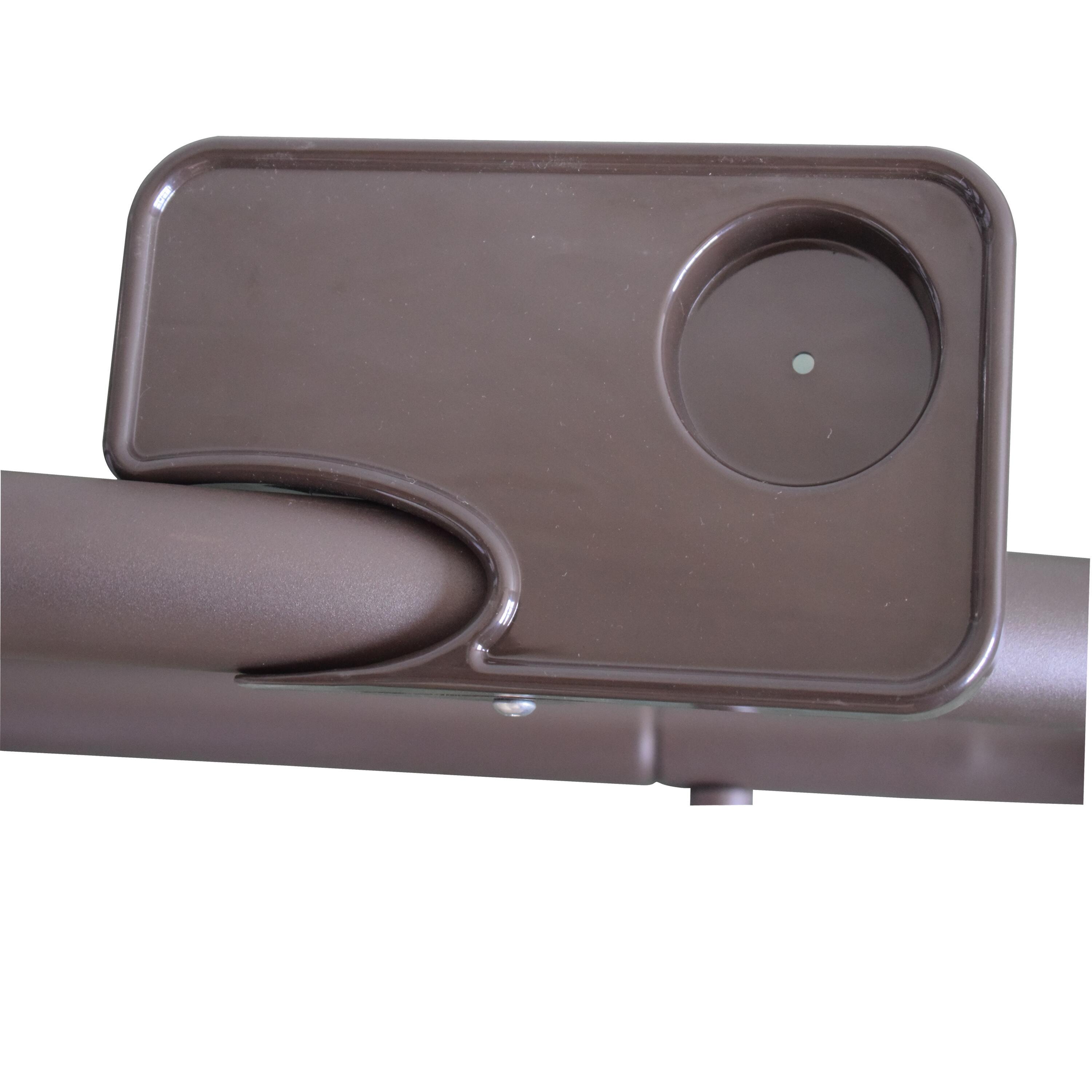 Cadeira baloiço de metal 230X120CM CASTANHO - 6