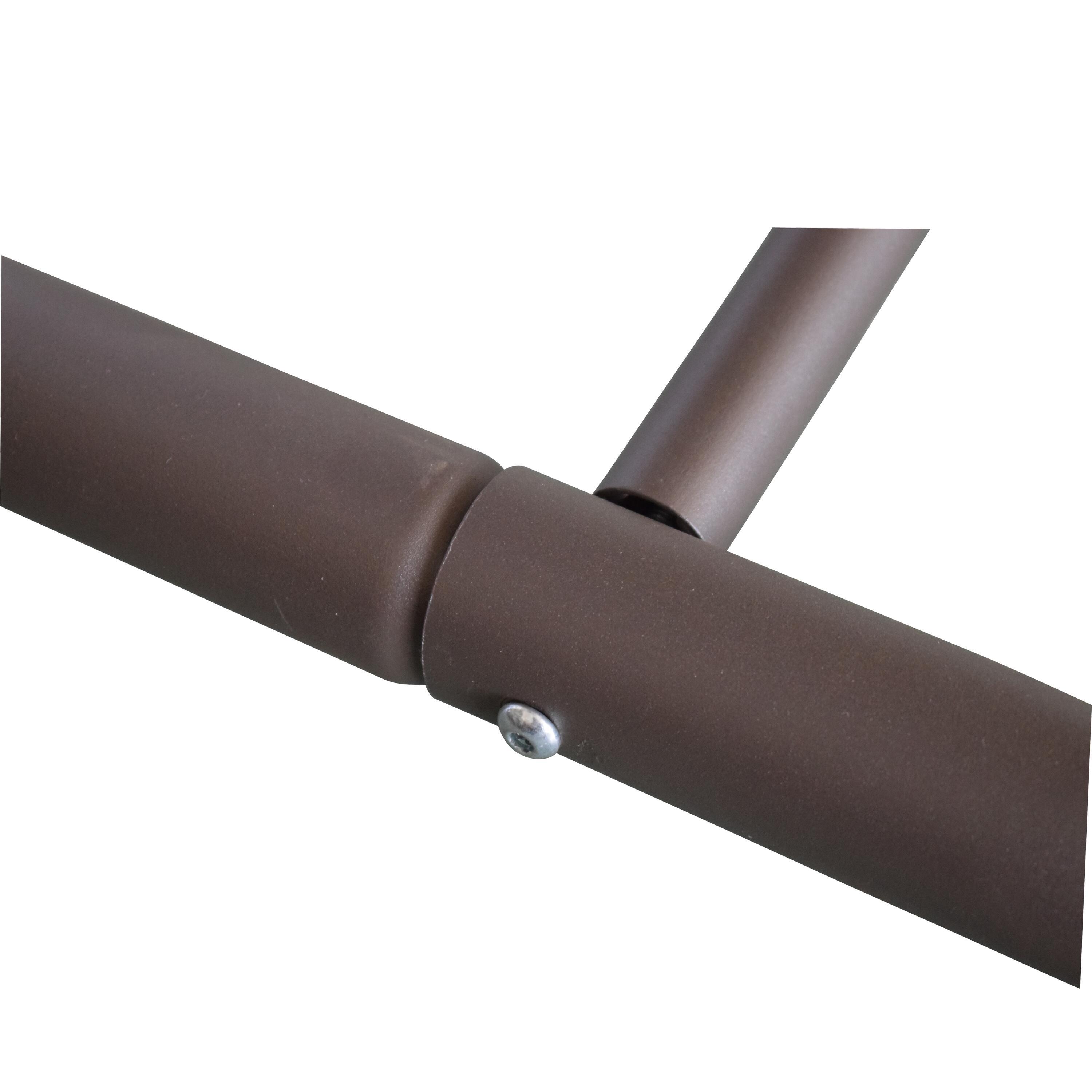 Cadeira baloiço de metal 230X120CM CASTANHO - 25