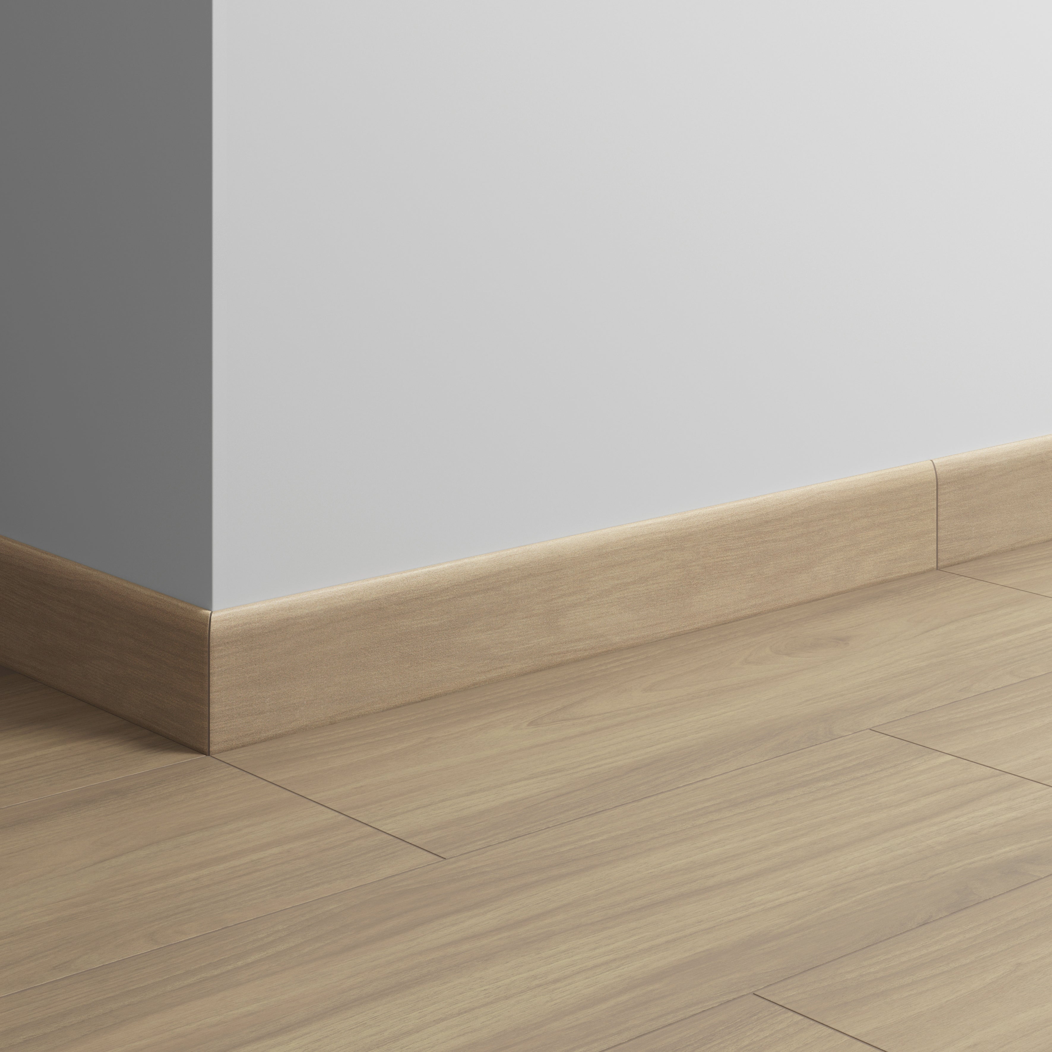 Lot de 2 plinthes carrelage Bois naturel clair n°11, Ht.  x L. 60 cm, Ep.8 mm - 2