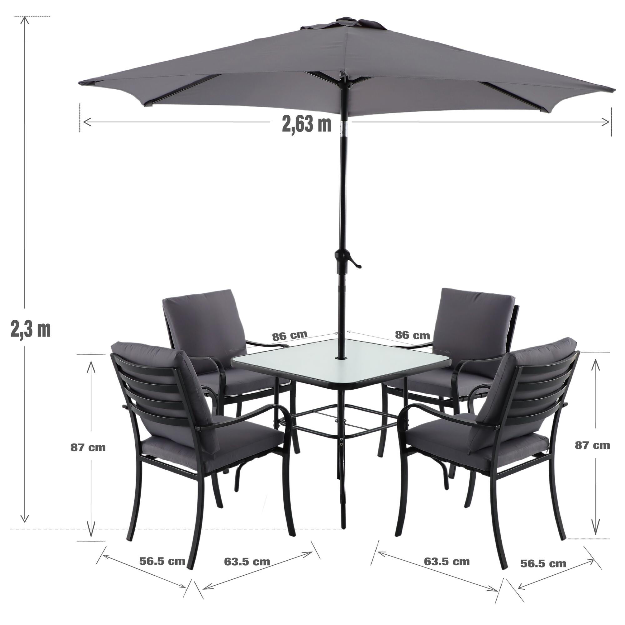 Conjunto de jardim refeição NATERIAL RONO - 8