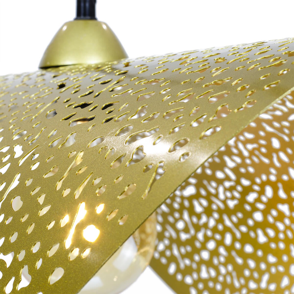 Suspension Nisley acier, or, Diam.60 cm, E27 - 5