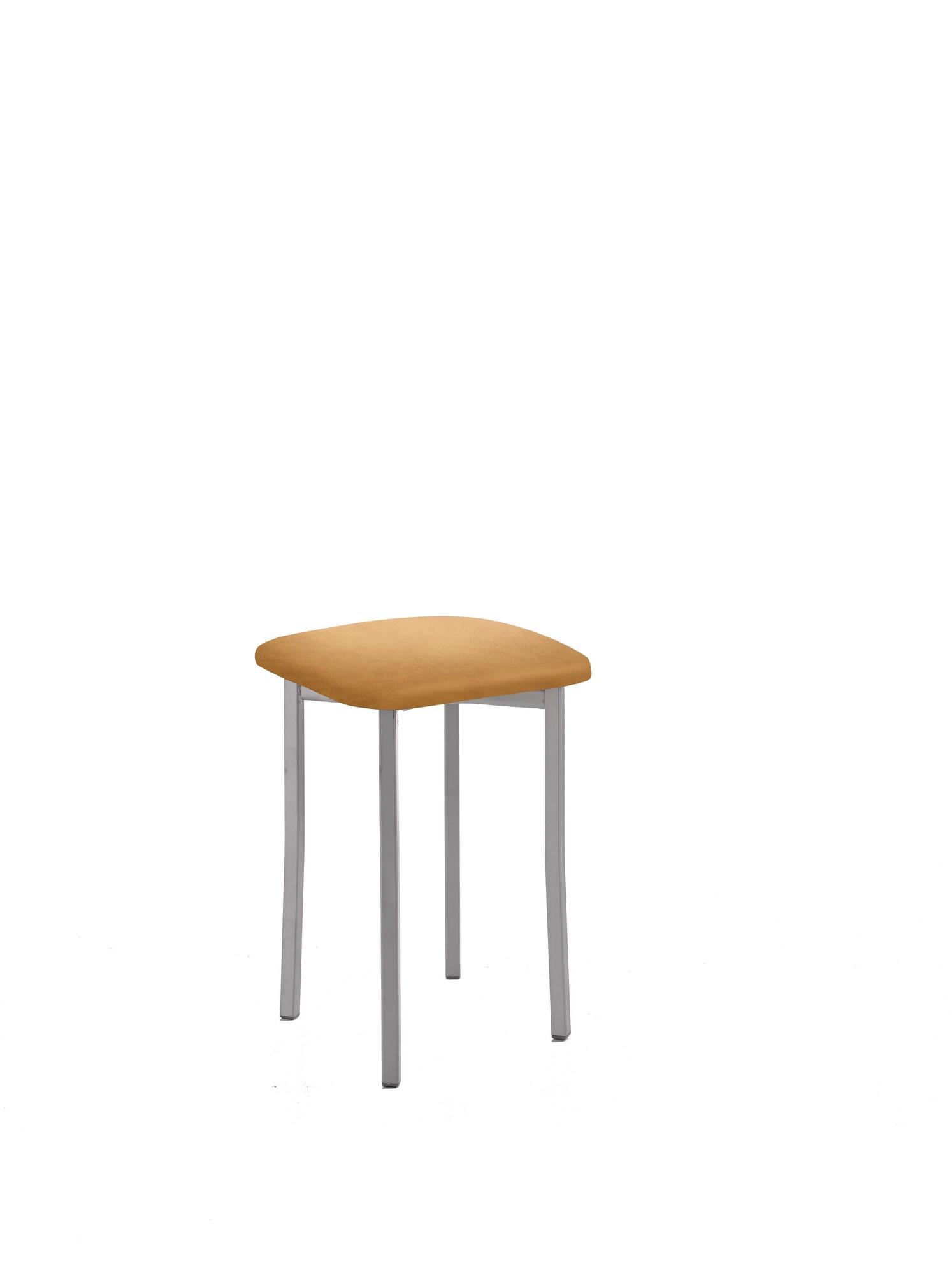 Taburete bajo de cocina kira armazon aluminio asiento domus habana