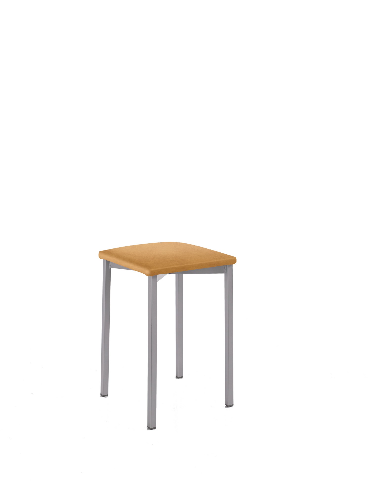 Taburete bajo de cocina kelsa armazón aluminio asiento domus habana