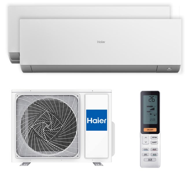 Ar condicionado fixo (2X1) R32 9000+12000 BTU Haier Expert