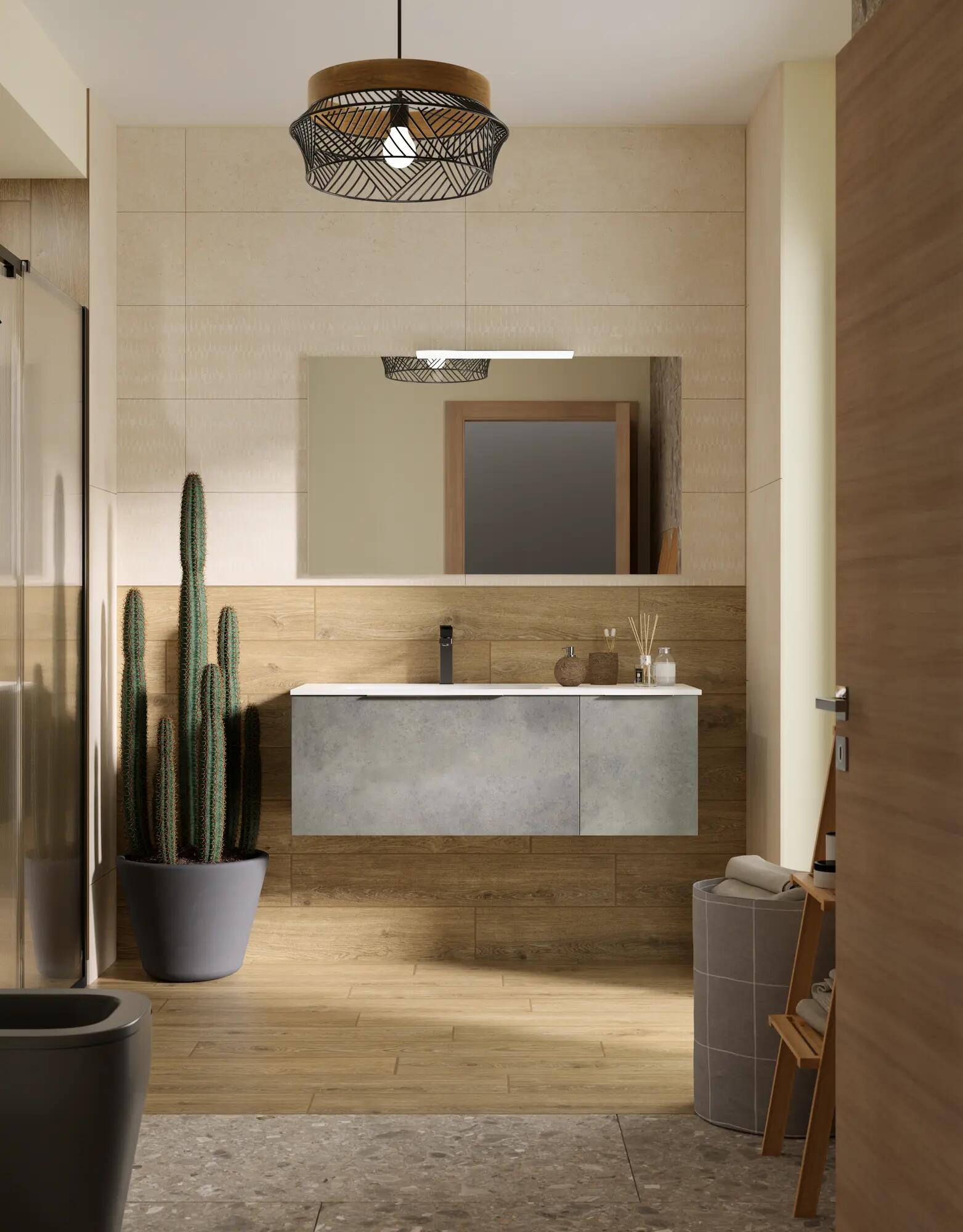 Piastrella da pavimento interno in gres porcellanato MARAZZI 25 x 150 cm rettificato marrone opaco Morzine R9 traffico medio forte (pei 3/5) Sp. 9.5 mm 1.13 mq - 4