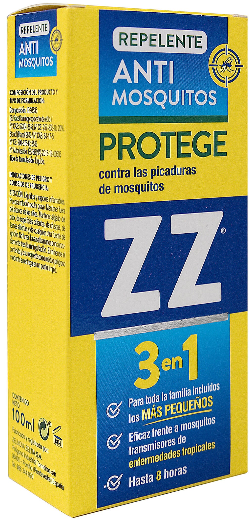 Repelente anti mosquitos zelnova 15 ml.