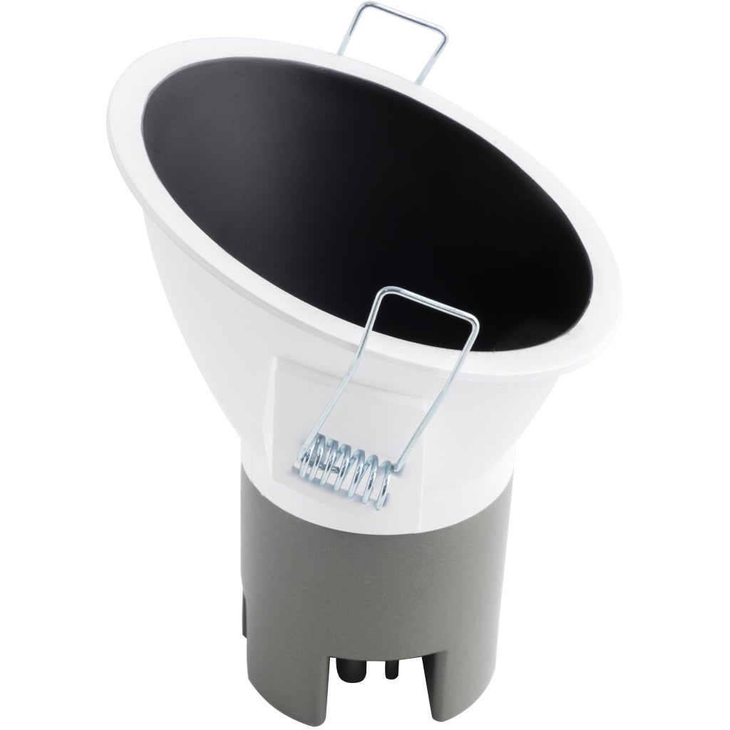 Foco empotrable led redondo negro/blanco 810lm blanco frío ip20 10.5cm