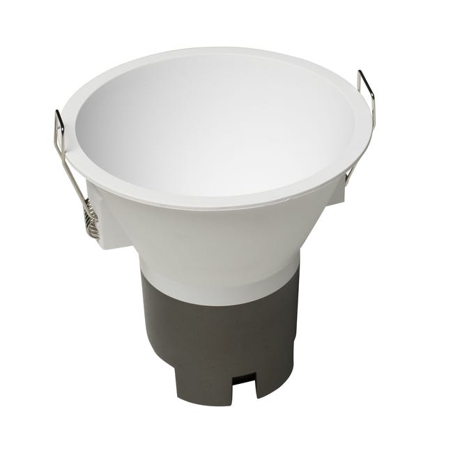 Foco Led Blanco Foco empotrable LED redondo blanco/blanco 1440lm blanco cálido IP20 10 ...