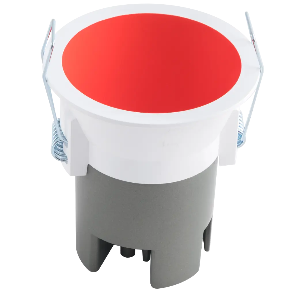 Foco empotrable led redondo rojo/blanco 810lm blanco frío ip20 8.3cm