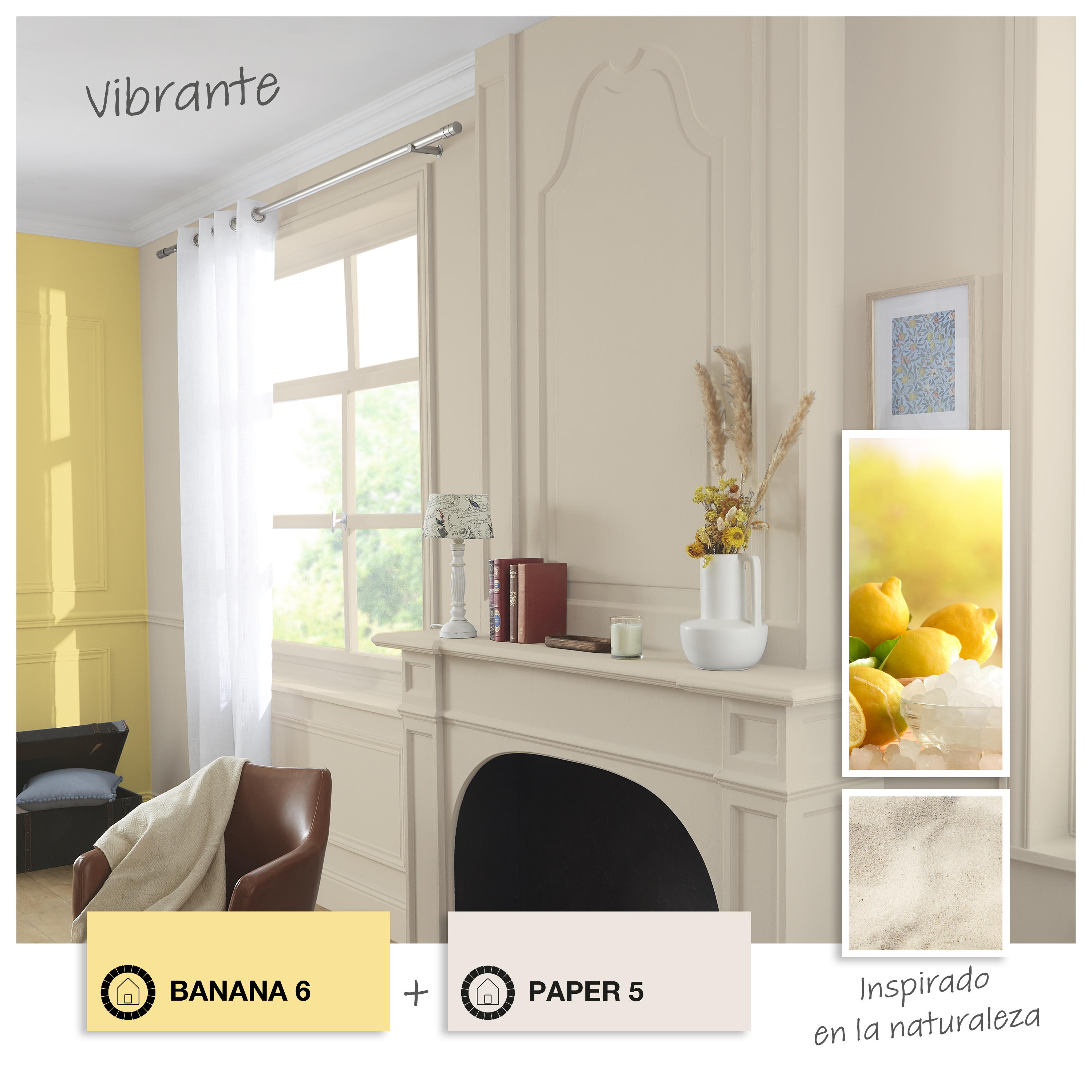 Pintura de interior Biobase LUXENS color paper 5 mate 4L para paredes y techos - 8