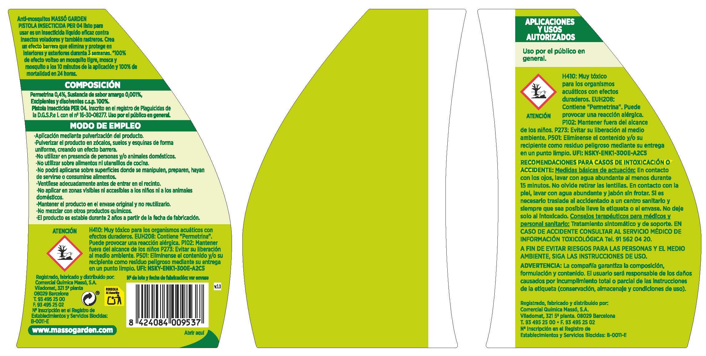 Insecticida anti hormigas MASSÓ 750 ml. - 3