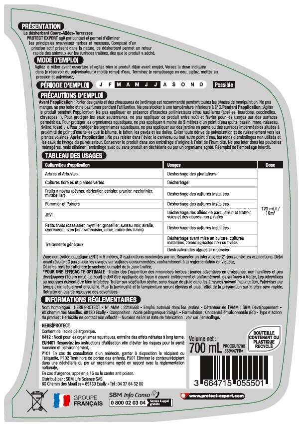Désherbant polyvalent PROTECT EXPERT 700ML - 3