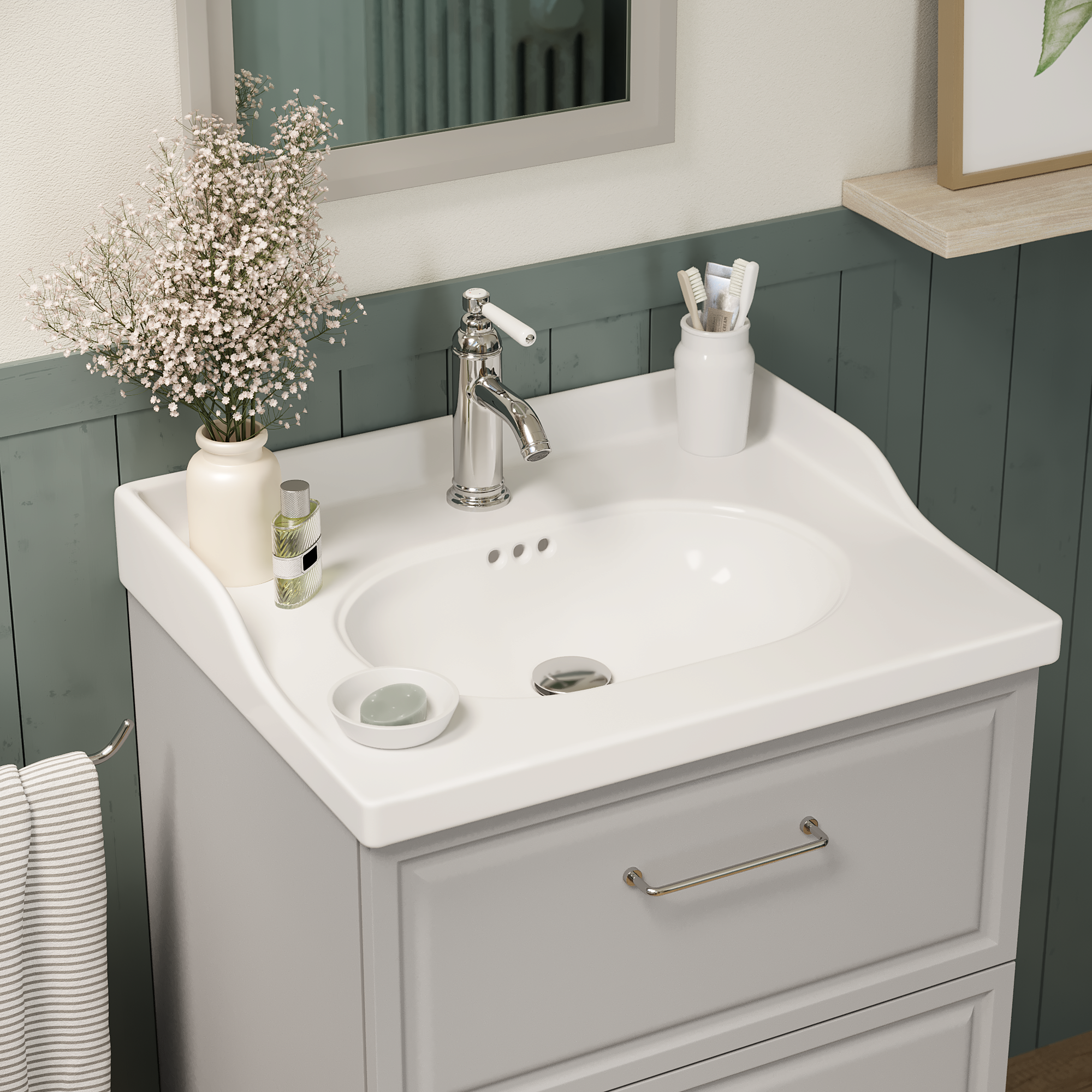 Bateria umywalkowa chrom Charm Sensea - 5