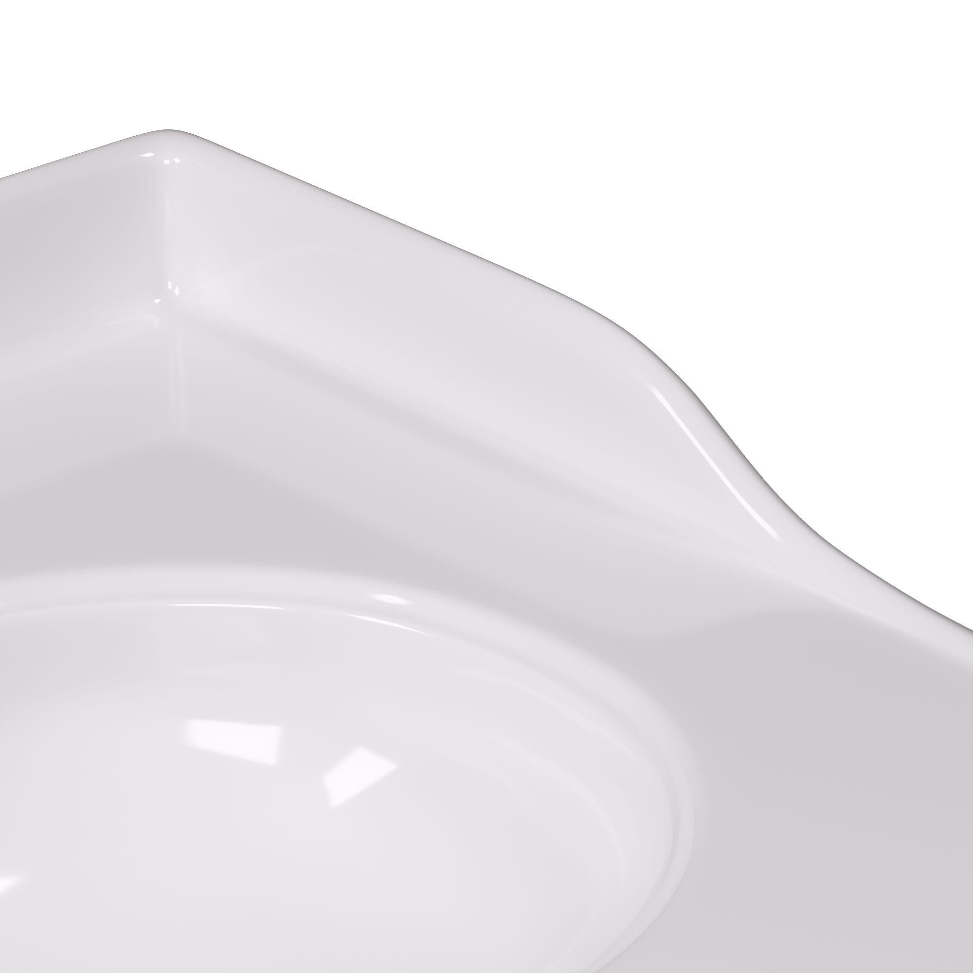 Plan double vasque Céramique Charm l.121.8 x P.49.7 x h.19.8 cm/vidage inclus - 10