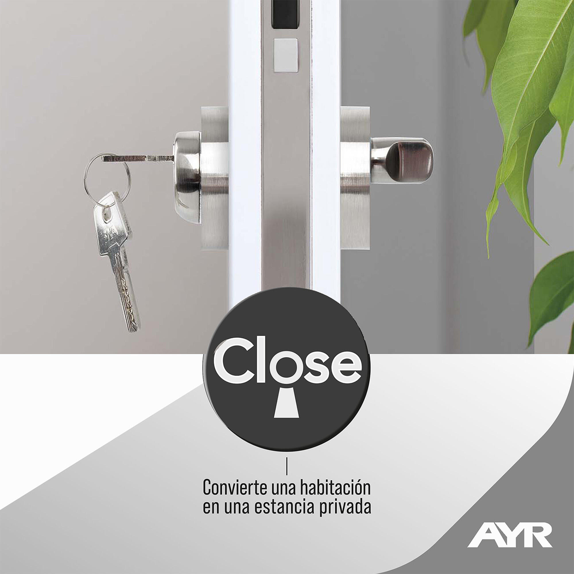Cilindro-muletilla negro. Convierte una habitación en estancia privada. - 6