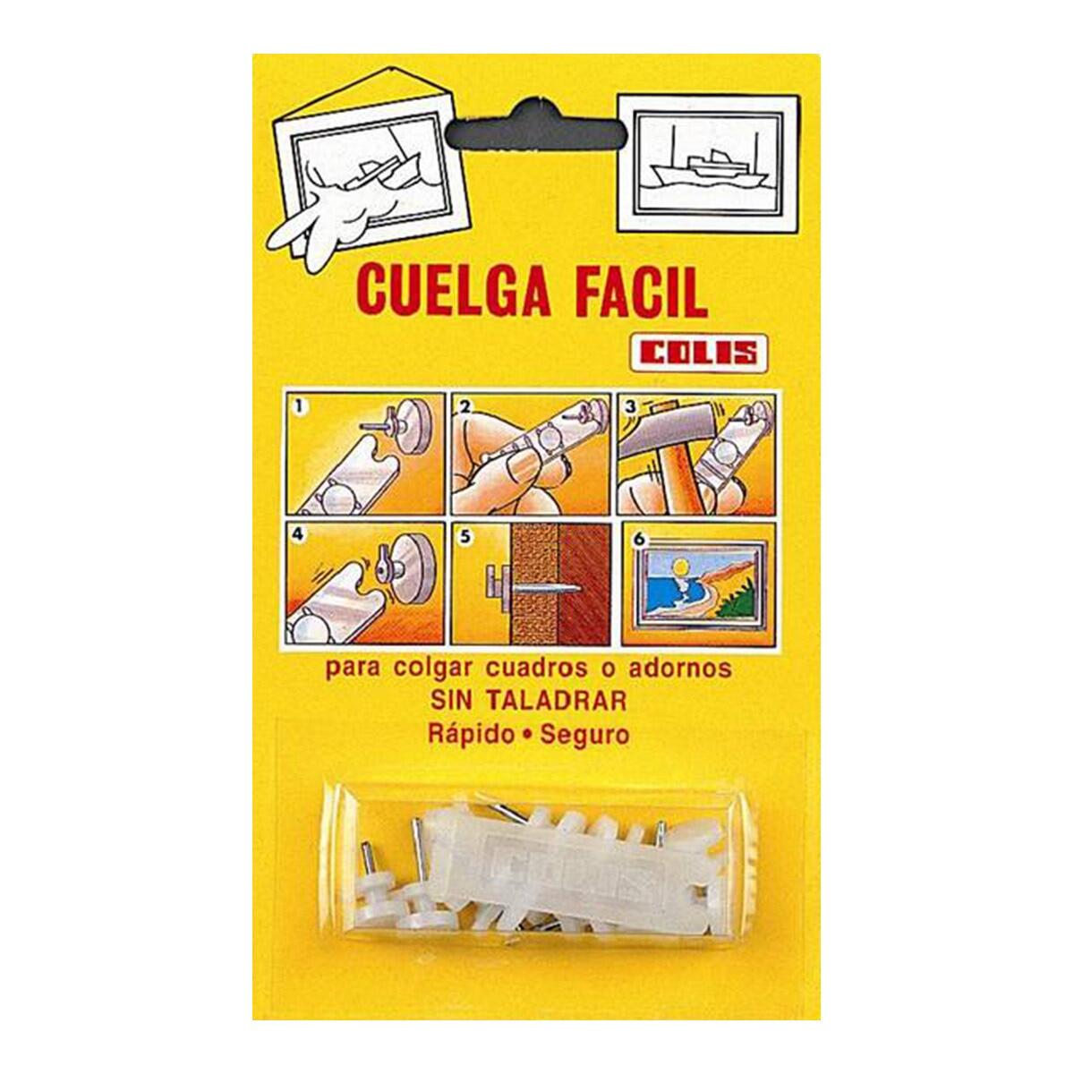 Paquete 12 ganchos para cuadros de 6 kg de carga máxima - 3