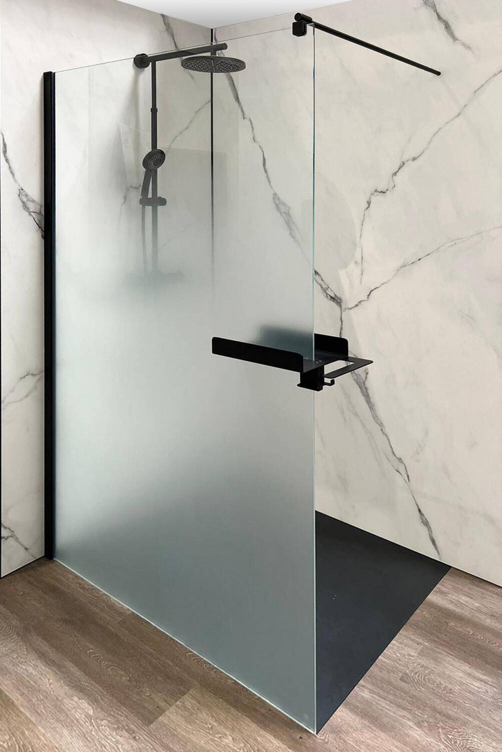 Panneau mural H.255 x l.150 cm marbre carrare blanc brillant, Décomotion, BREUER - 3