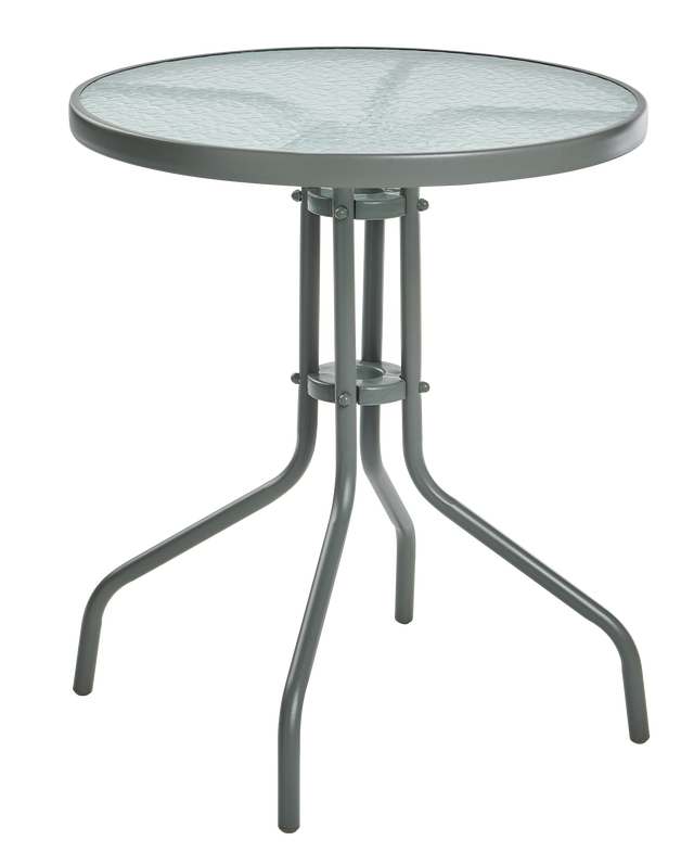 Stolik ogrodowy okrągły Bistro 60cm szary Corciano