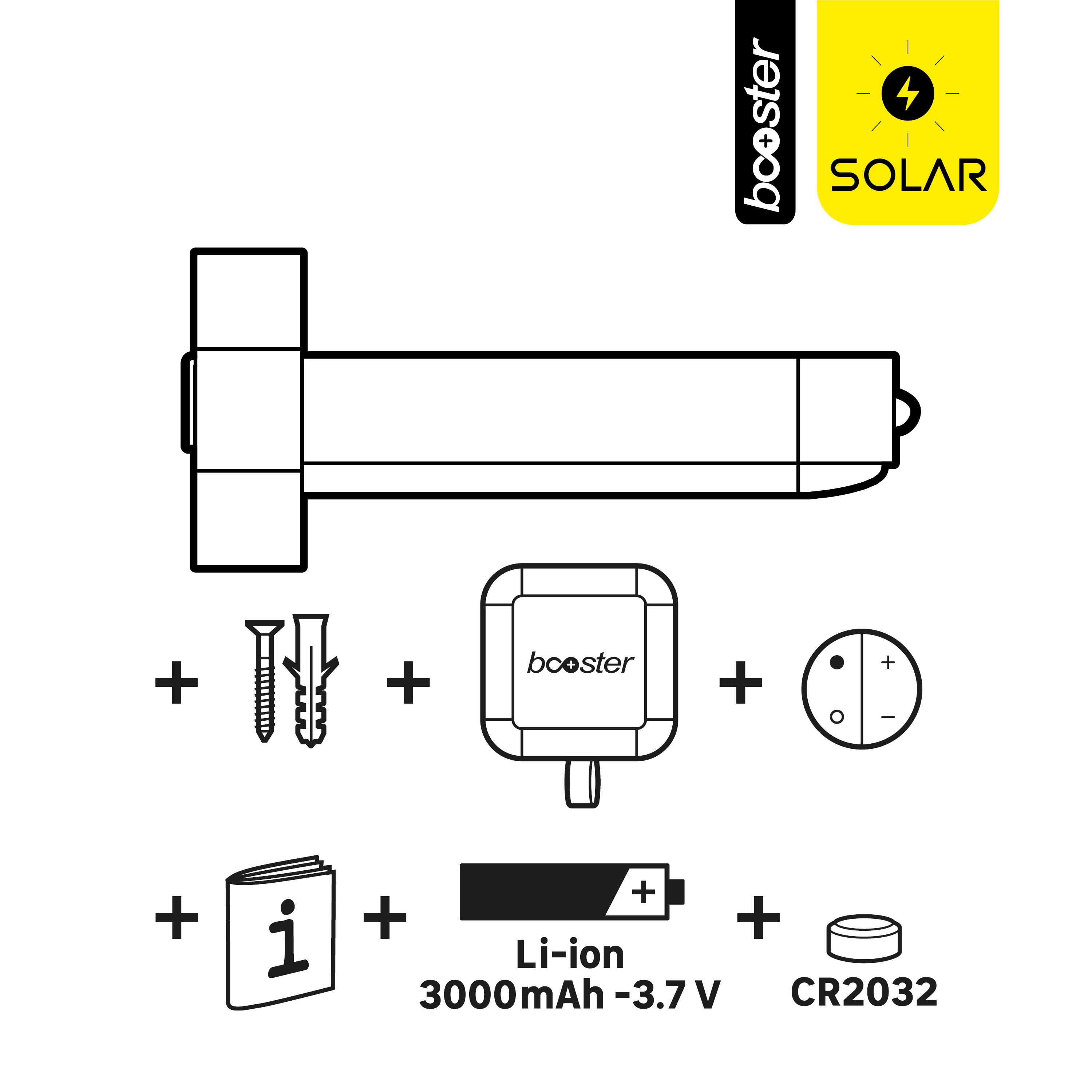 Candeeiro de parede exterior solar Waiki 900lm ip44 metal Inspire - 9
