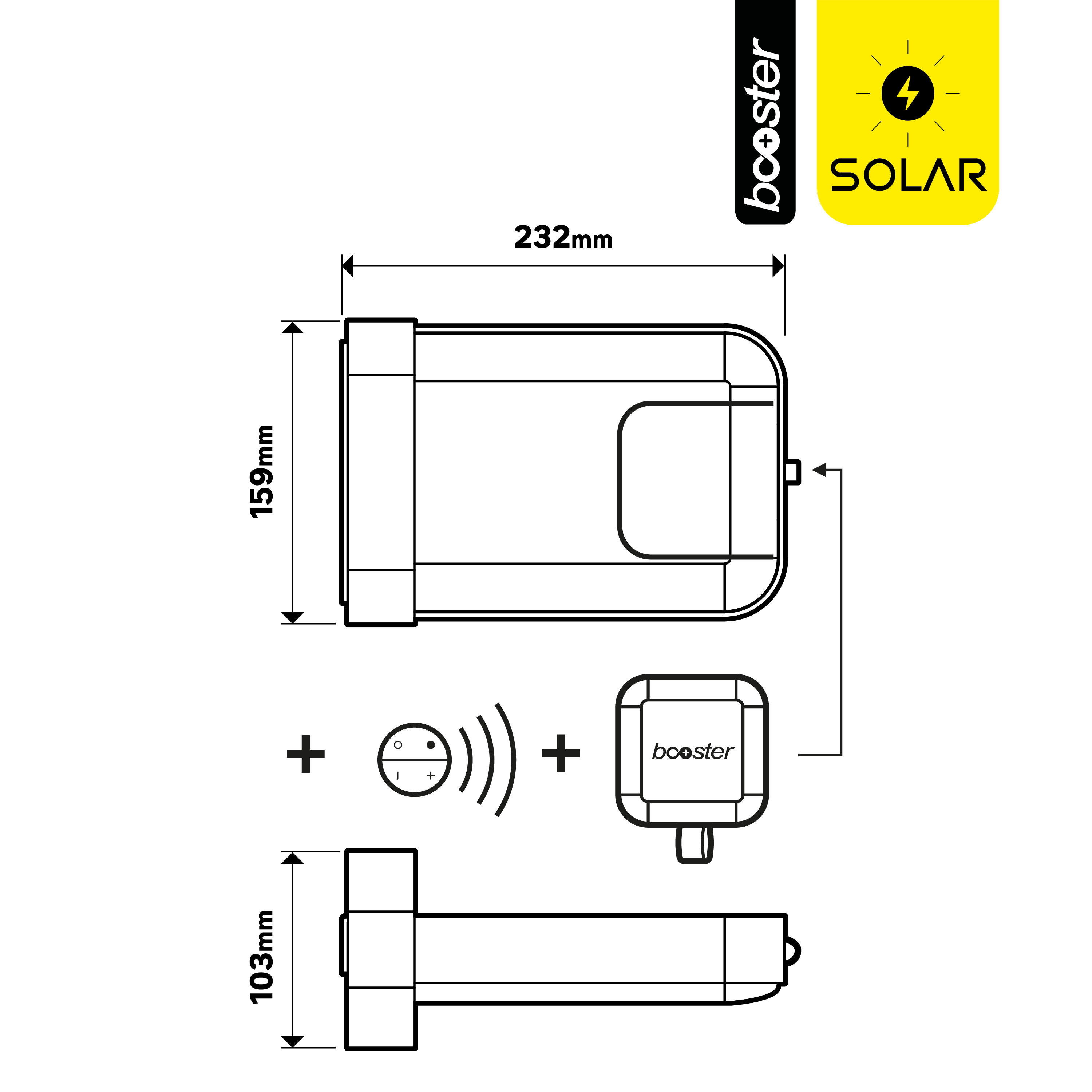 Candeeiro de parede exterior solar Waiki 900lm ip44 metal Inspire - 8