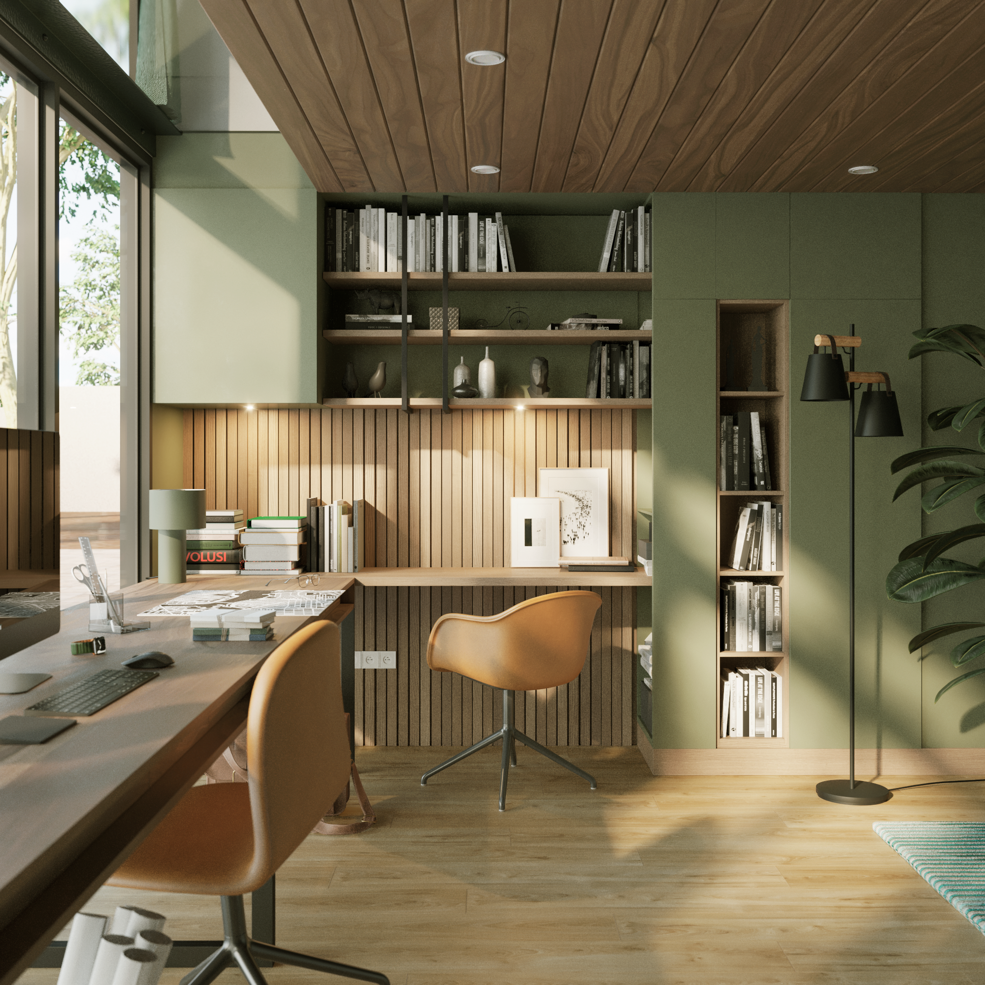 Lampadaire Pandore, acier, noir,  H.165 cm INSPIRE, E27 - 2