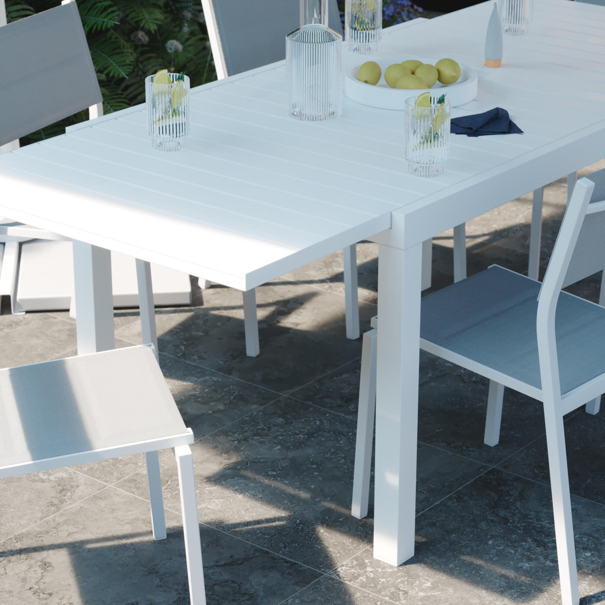 Silla de jardín sin cojín de aluminio Orion Beta Ii blanco - 22