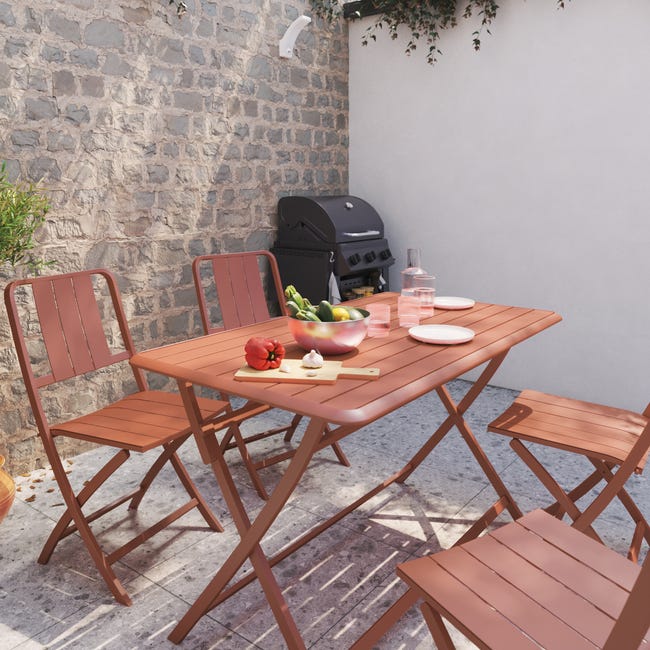 Sedia da giardino pieghevole in alluminio Idaho NATERIAL, seduta