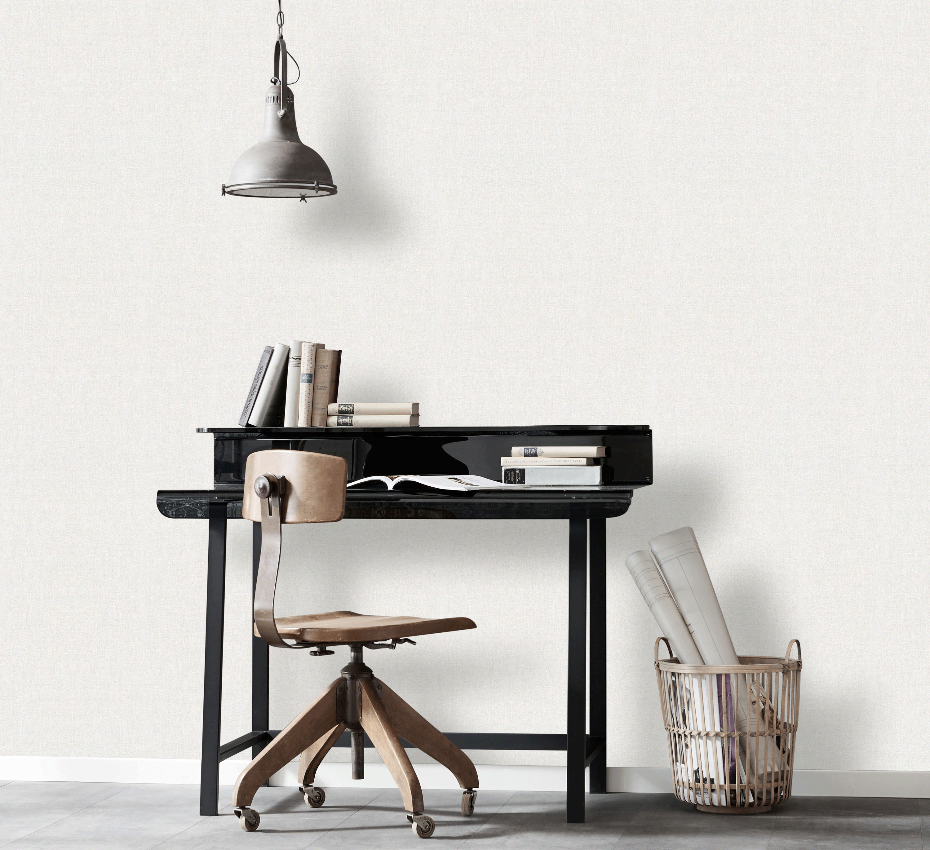 Tapeta Secrets jasnoszara winylowa na flizelinie - 3