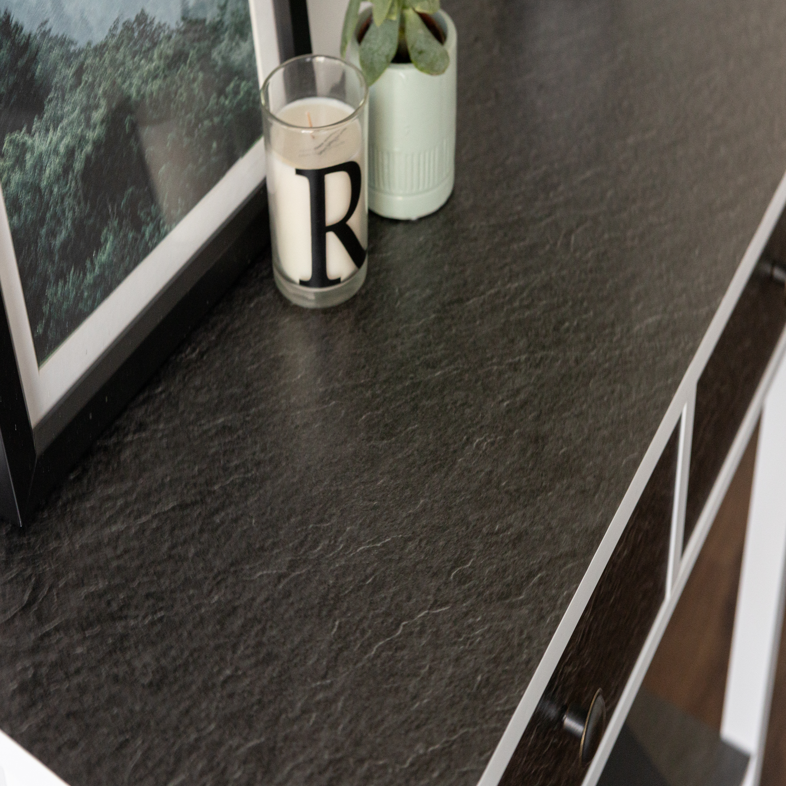 Okleina Kamień Slate czarna 67.5 x 200 cm imitująca kamień - 2