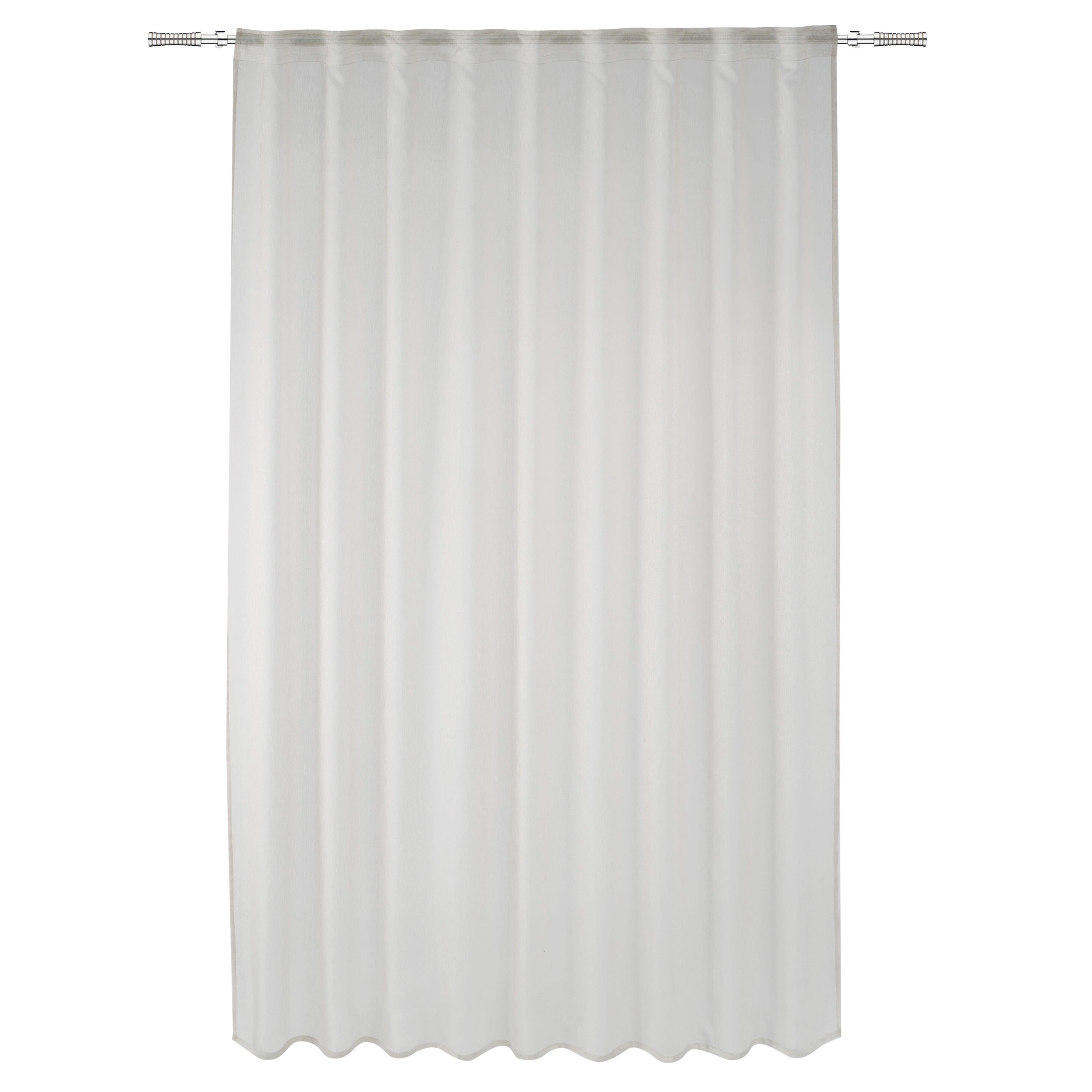 Tenda Voile Softy beige, fettuccia e passanti nascosti 200x280 cm INSPIRE - 13
