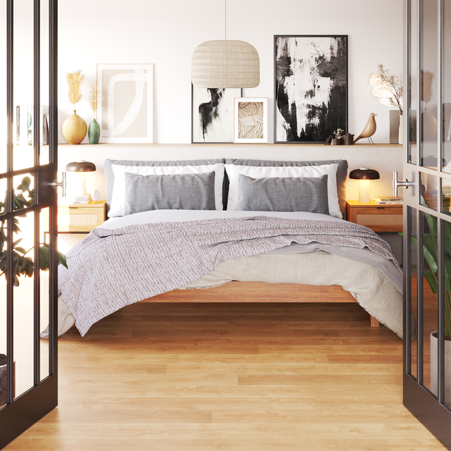 photo d'un lit dans une chambre
