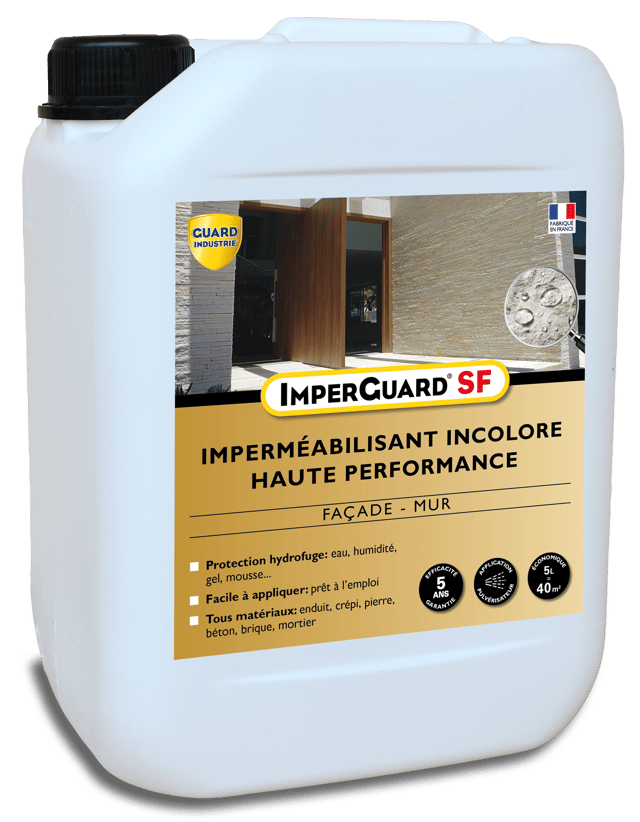 Imperméabilisant façade mur extérieur, GUARD 5 L