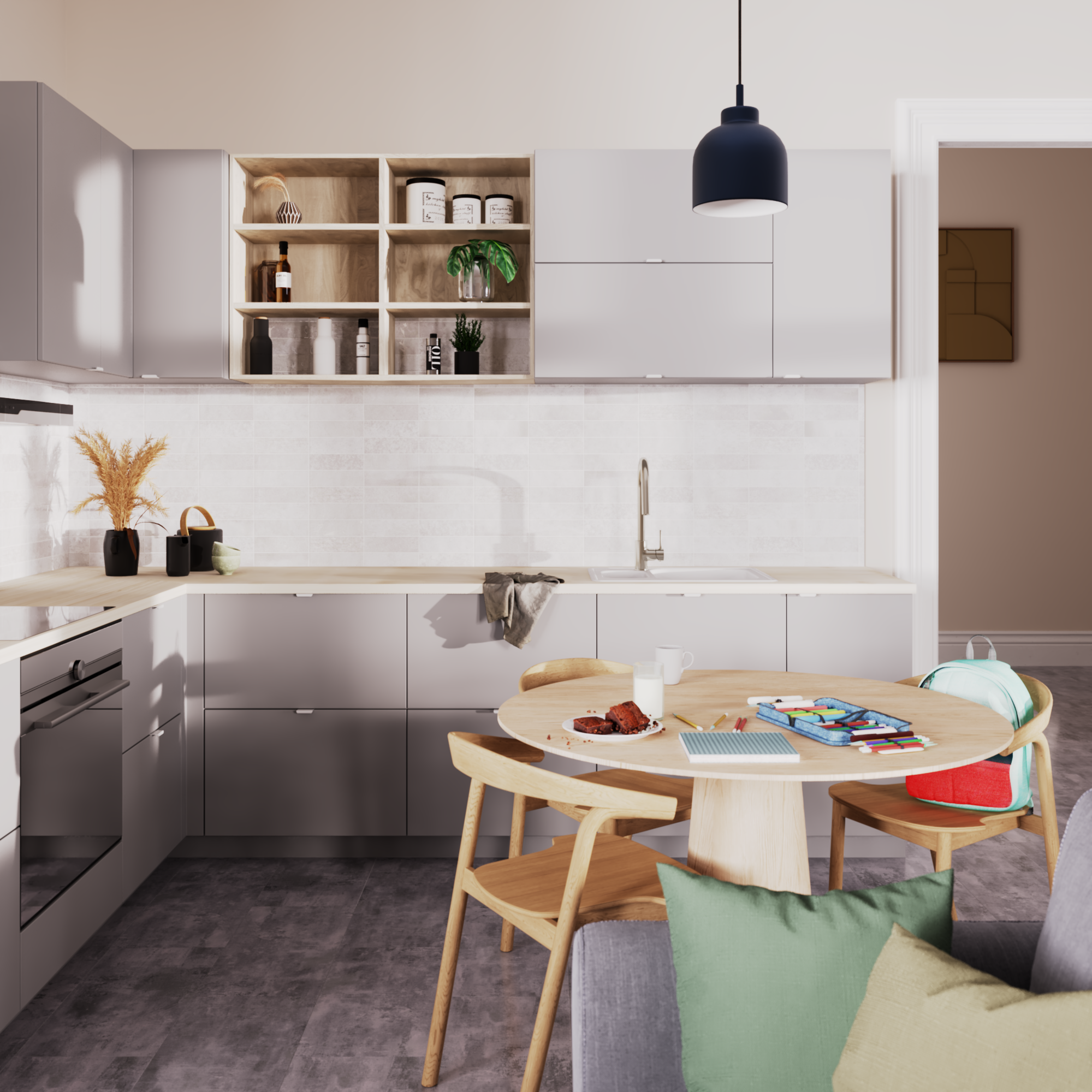 Echantillon Dalle PVC clipsable ARTENS Moods Zinc2 - 3