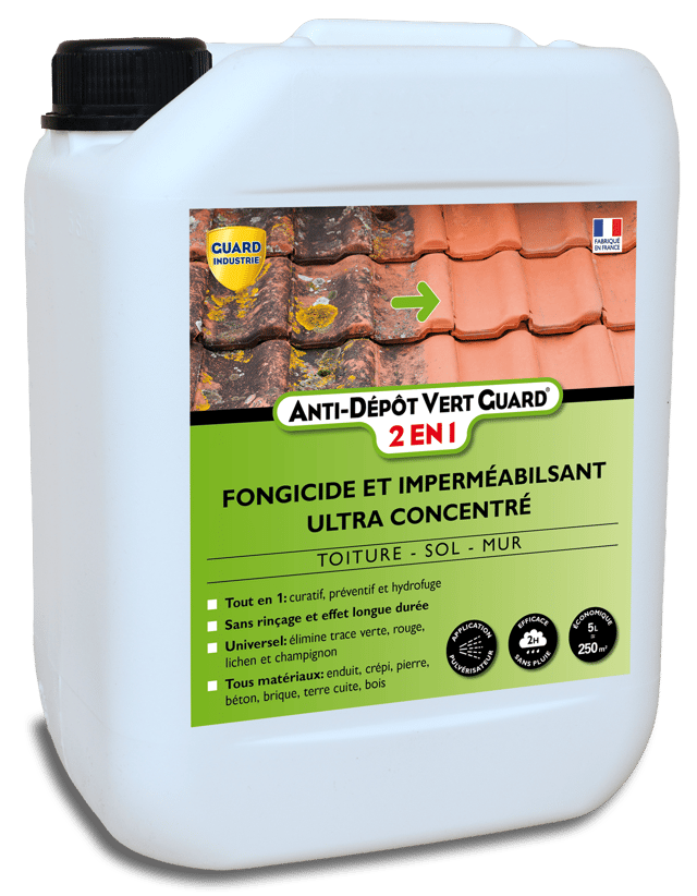Traitement Anti dépôt vert 2 en 1 GUARD INDUSTRIE, 5 L ultra concentré