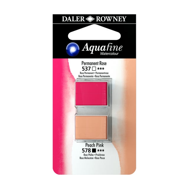 Colore acrilico MAIMERI set viaggio acquafine watercolour Rosa permanente + Rosa pesca