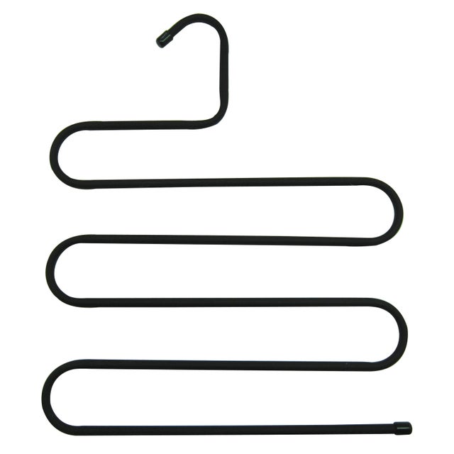 Cabide para 5 calças SPACEO METAL PRETO