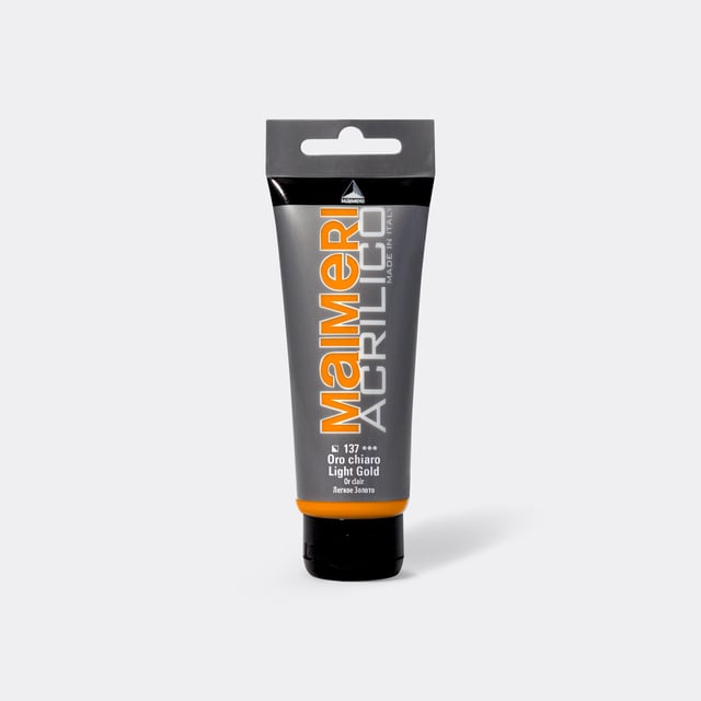 Colore acrilico MAIMERI oro chiaro 200 ml