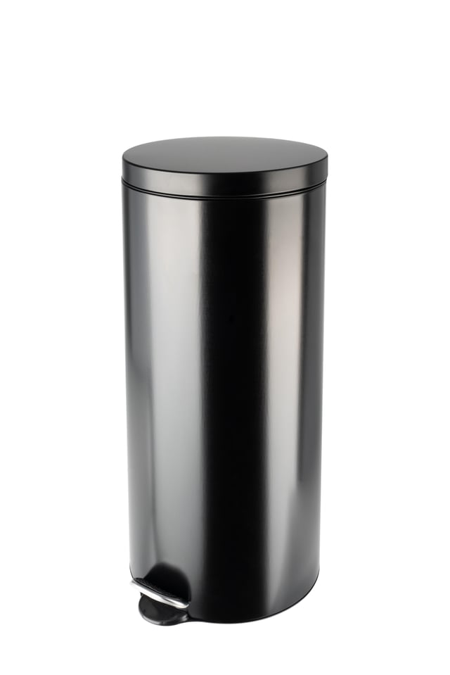 Poubelle de cuisine 30L à pédale SELEKTA Selekta acier noir
